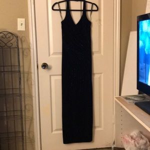 Size small, Navy Blue Glitter Design Pattern dress